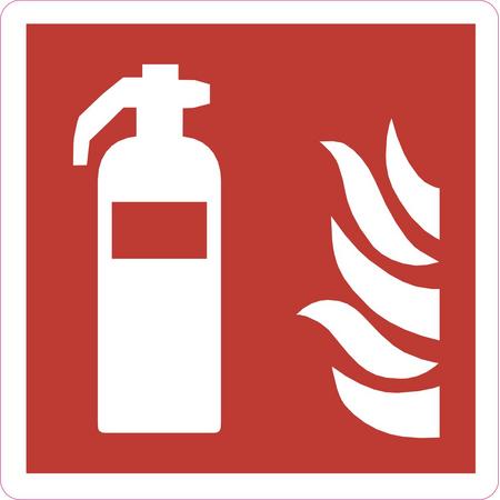 15x Stickers | Pictogram | 5 x 5 cm | Brandblusser | Brandbeveiliging | Brandblusapparaat | Noodpictogram | Brandweer | Wettelijke verplichting | 15 stuks